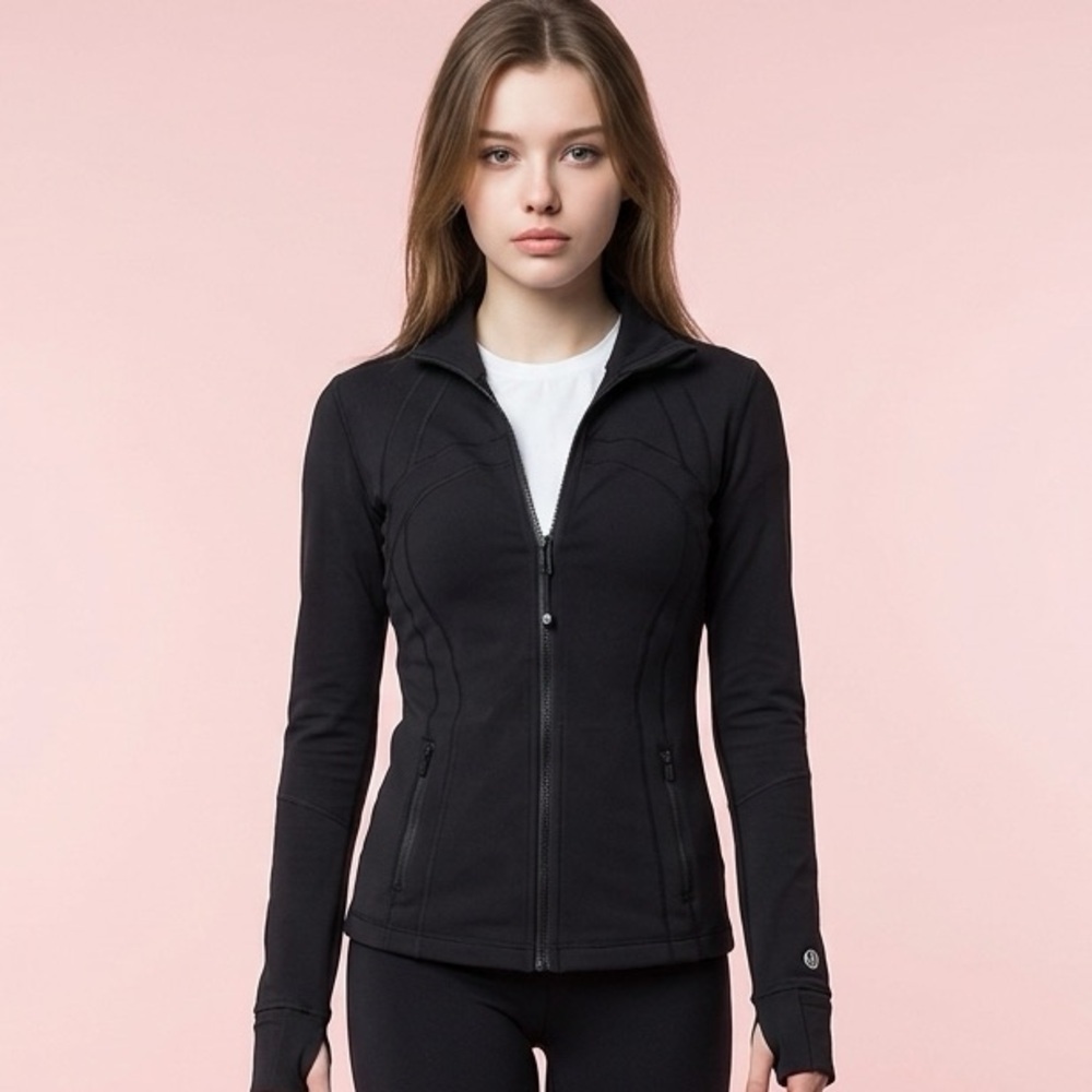 EUC Lululemon Athletica Women’s In Stride Black Full Zip Jacket - Size 10
